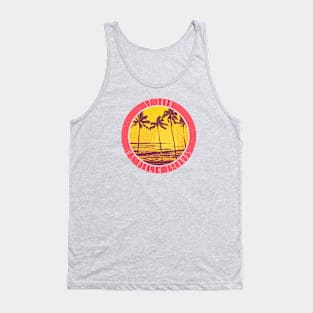 St. John United States Virgin Islands Sunset Surf Tank Top